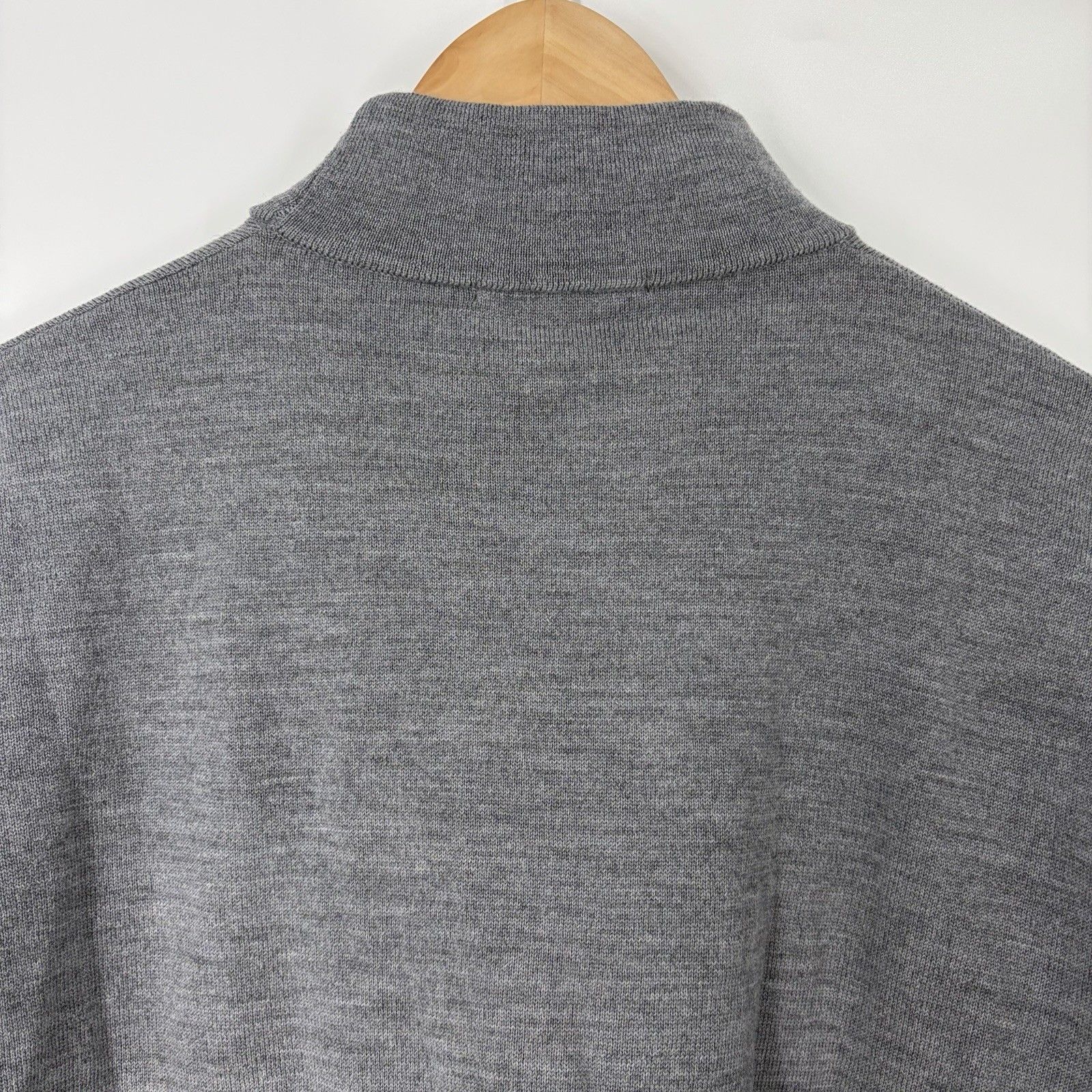 Gentle Herd Sweater Size Medium Womens Gray Merino Wool Mock Neck Pullover Soft — image 6 of 8